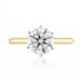 1.80 carat Round Diamond Invisible Gallery™ Solitaire Ring flat