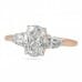 1.20ct Oval Diamond Invisible Gallery™ Three-Stone Ring flat