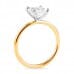 1.51ct Radiant Cut Two-Tone Solitaire Engagement Ring side
