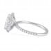 1.30 Carat Cushion Diamond Double-Edge Halo Engagement Ring side