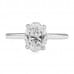 1.56 carat Oval Diamond Solitaire Engagement Ring flat