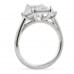 2.80 carat Radiant Three-Stone Engagement Ring profile