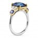 3.52 carat Sapphire Seven-Stone Engagement Ring angle