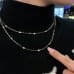 Paper Clip Diamonds By The Yard Necklace 16"