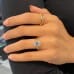 2.70 carat Emerald Cut Lab Diamond Solitaire Engagement Ring hand