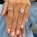 4.58 carat Cushion Cut Lab Diamond Engagement Ring hands
