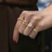 1.42 carat Cushion Cut Lab Diamond Halo Engagement Ring fist
