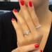 1.70 carat Oval Diamond Three-Stone Engagement Ring hand