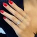 1.71 carat Cushion Cut Diamond Signature Wrap Engagement Ring hand