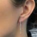 Diamond Strand Earrings ear