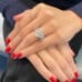 2.88 carat Oval Diamond Three-Stone Engagement Ring lifestyle