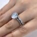 Mixed Diamond Shape Bezel Set Eternity Band finger