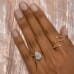 3ct Lab Grown Pear Shape Diamond Split Band Ring lifestyle