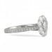 .42 ct Round Diamond Vintage Halo Engagement Ring profile