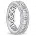 Baguette & Round Three Row Eternity Band profile