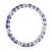 Sapphire and Diamond Shared Prong Eternity Band profile