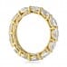 Moissanite East-West Oval Cut Yellow Gold Eternity Band profile