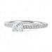 .32 ct Oval Diamond Super Stackable Ring flat