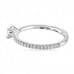 .32 ct Oval Diamond Super Stackable Ring side