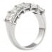 3ct Radiant Cut Lab Diamond 5-Stone Ring profile