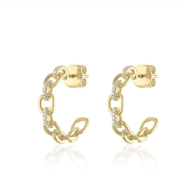 Chain Link Hoop Earrings Video | Lauren B Jewelry in New York City