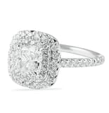 1.20 ct Cushion Diamond Double Halo Engagement Ring