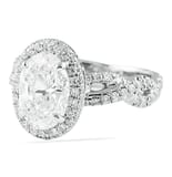 2.00 ct Oval Diamond Halo Engagement Ring