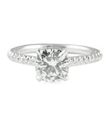 Cushion Moissanite White Gold Invisible Gallery™ Ring