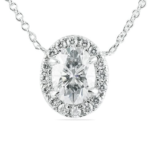 moissanite diamond necklace