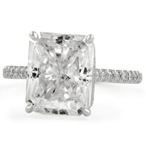 Radiant Cut Moissanite Invisible Gallery™ Engagement Ring