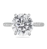 4.30 Carat Round Diamond Six-Prong Engagement Ring
