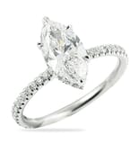 1.43 Carat Marquise Diamond Signature Wrap Engagement Ring