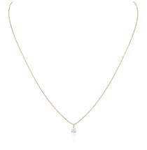Solitaire Pear Shape Pendant yellow gold