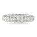 small oval eternity band shared prong