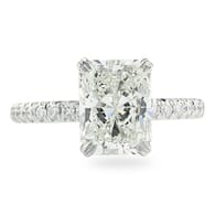 2.01 Carat Radiant Cut Diamond Signature Wrap Engagement Ring