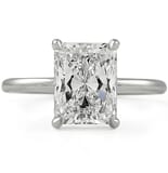 2.5 carat Radiant Cut Diamond Solitaire Engagement Ring