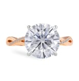3.00ct Round Diamond Braided Band Engagement Ring