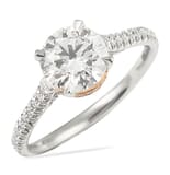 1.40 ct Round Diamond Two-Tone Engagement Ring