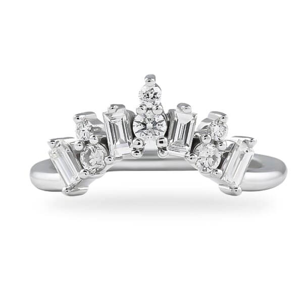 Details about   1.5 Ct Baguette Cut Diamond 14k Yellow Gold Finish Crown Tiara Statement Ring 
