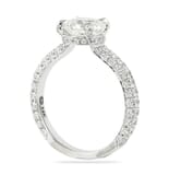 1.52 Carat Round Diamond Invisible Gallery Engagement Ring