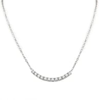 12-Stone Diamond Pendant Necklace